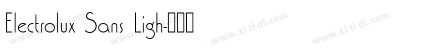 Electrolux Sans Ligh字体转换